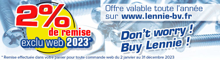Remise exclusive web 2023 | Ofrre valable toute l'année sur www.lennie-bv.fr | Dont worry ! Buy Lennie !