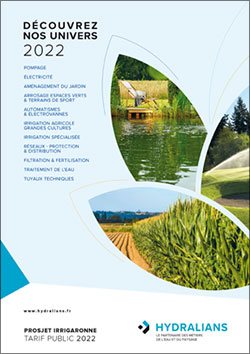 Catalogue PROSJET IRRIGARONNE - Tarif public 2022